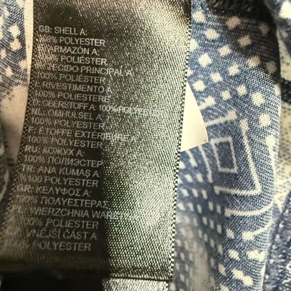 The North Face Cloud Flash Dry Short Sleeve Top Women M Blue‎ White Outdoor Hike - Picture 4 of 7